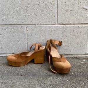 Free People Cognac Clogs